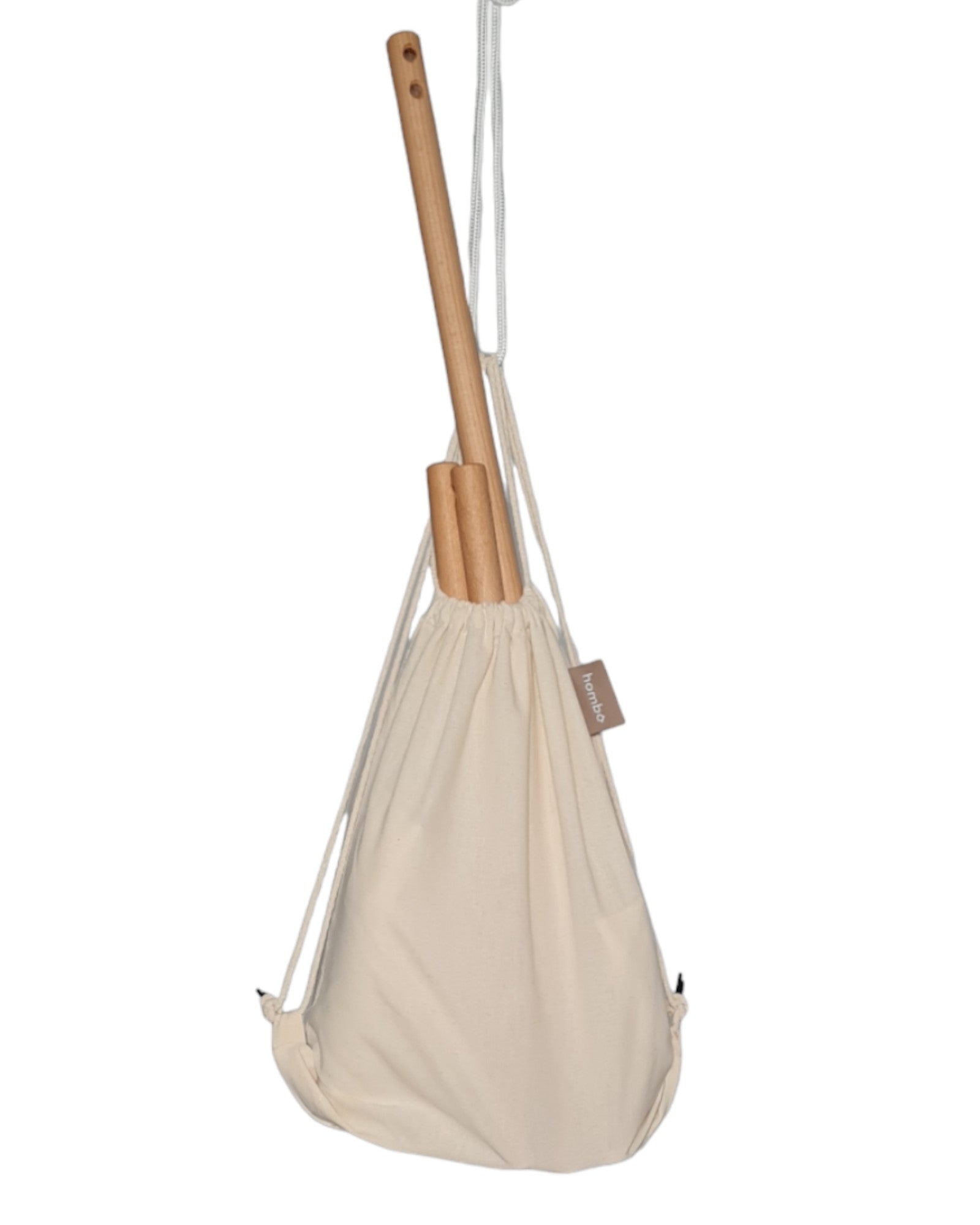homba® zen mini závesné kreslo bavlnené hnedé (2-10 rokov)